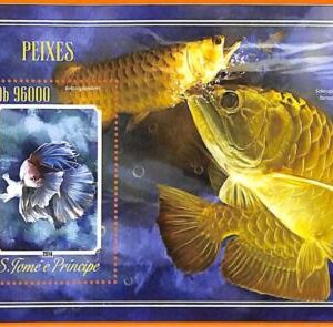 A6618 - SAO TOME & PRINCIPE, Error, 2014, MISSPERF SOUVENIR SHEET: Fishes