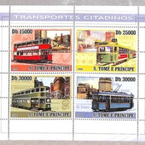 A3348 - SAO TOME & PRINCIPE ERROR MISSPERF 2008, Public Transport, Buses, Trains