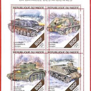 A4379 - NIGER - ERROR MISPERF, Miniature sheet: 2019, Steam Trains, Locomotives