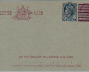 74771 - POSTAL HISTORY - AUSTRALIA - STATIONERY Letter CARD Higgings & G. # L58