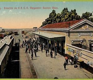 af0474 - ARGENTINA - Vintage Postcard - Buenos Aires - Estacion de F.F.C.C.