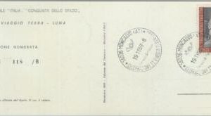 80444 - ITALY - Postal History - Special postcard - SPACE travel to MOON  1969