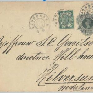 74873 - DUTCH INDIES - POSTAL HISTORY - STATIONERY COVER from DJOMBANG  1912