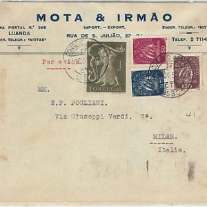 58311  -  PORTUGAL  - POSTAL HISTORY: COVER to ITALY - 1950