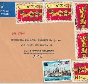 56484 -   GHANA -  POSTAL HISTORY: AIRMAIL COVER to ITALY
