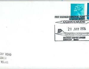 64854 - GB - POSTAL HISTORY - SPECIAL POSTMARK on COVER: CONCORD Aviation 1976