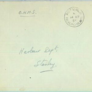 83324  - FALKLAND - POSTAL HISTORY - OFFICIAL MAIL COVER  HMS 1954