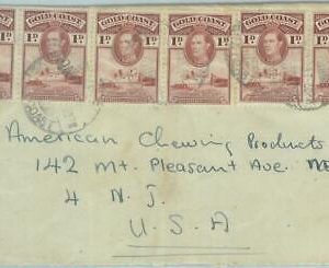 83334 - GOLD COAST   - Postal History - nice franking on  COVER to USA 1938