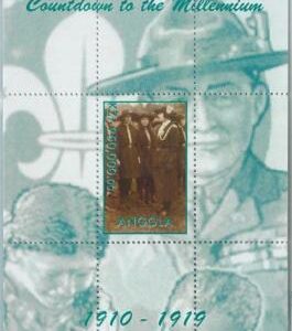 M2299  - ANGOLA, SOUVENIR SHEET: The Millennium, Boy Scouts, Robert Baden-Powell