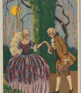 77067 - 1927 VINTAGE POSTCARD - Glamour, Ladies