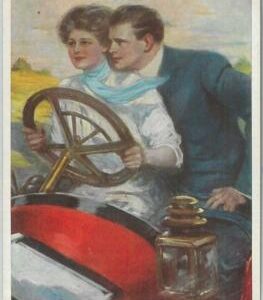 77043 - VINTAGE POSTCARD - Glamour, Ladies, Auto, Cars, ARTIST SIGNED