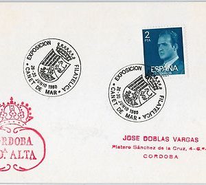 42950 - SPAIN -  POSTAL HISTORY -  special postmark on card - DOG / BOAT 1980