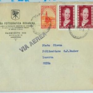 96910 - ARGENTINA - POSTAL HISTORY - Airmail COVER to SWITZERLAND 1955  Evita