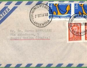 98642 - ARGENTINA - POSTAL HISTORY -  AIRMAIL  COVER to ITALY 1961  - Anchor
