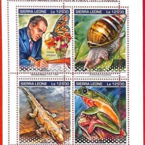 A4858 - SIERRA LEONA - ERROR MISPERF: 2019, R. Nixon, Caracoles, Mariposas,...