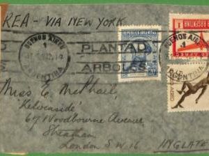 98650 - ARGENTINA - POSTAL HISTORY - CENSORED COVER to ENGLAND  1942 - TREES