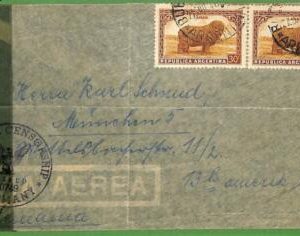 98659 - ARGENTINA - POSTAL HISTORY -  Airmail COVER to GERMANY Civil censor