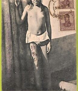 af0565 - ARGENTINA - Vintage Postcard - Indios Chamacoco, Chaco - 1910