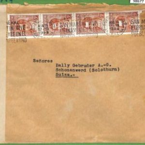 98677  - ARGENTINA - POSTAL HISTORY -   COVER to SWITZERLAND - CENSORED  1944