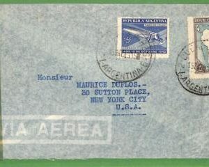 98686 - ARGENTINA - POSTAL HISTORY - COVER to USA  1943 - CENSORED  Lighthouse