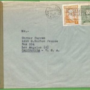 98720 - ARGENTINA - POSTAL HISTORY - censored  COVER  to California USA 1945