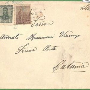 98725 - ARGENTINA - POSTAL HISTORY - MIXED FRANKING on COVER to ITALY  1912