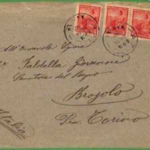 98731 - ARGENTINA - POSTAL HISTORY -   COVER to ITALY  1901