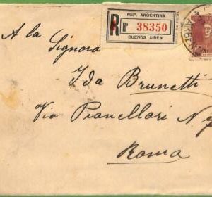 98776 - ARGENTINA - POSTAL HISTORY - Registered Airmail COVER to ITALY 1926