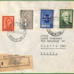 98779 - ARGENTINA - POSTAL HISTORY - Airmail COVER from MERLO to ITALY  1963