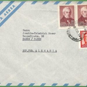 98790 - ARGENTINA - POSTAL HISTORY -   Airmail COVER to GERMANY  1967