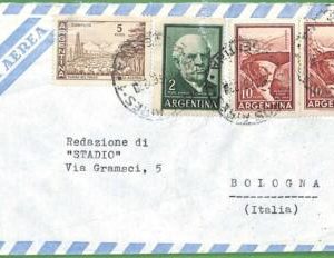 98792 - ARGENTINA - POSTAL HISTORY - Airmail COVER to ITALY  1963 Bridge PETROL
