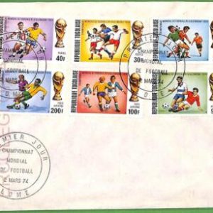af3658 - TOGO - POSTAL HISTORY -  FDC COVER 1974  FOOTBALL