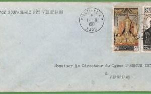 ZA1850 -  LAOS - Postal History - Large COVER  - 1961