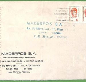 af3656 - ARGENTINA - POSTAL HISTORY -  COVER 1977  FOOTBALL