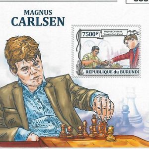 BURUNDI - ERROR, MISSPERF SHEET: MAGNU CARLSEN, CHESS