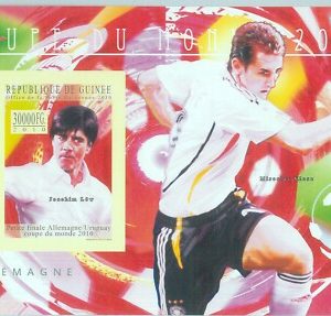 FRENCH GUINEA - ERROR, 2010 IMPERF Sheet: FOOTBALL Sports, Germany, Joachim Löw