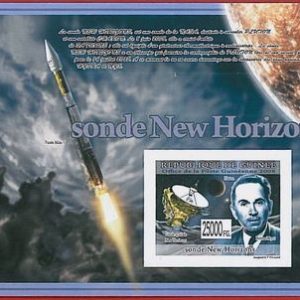 FRENCH GUINEA - ERROR, 2008 IMPERF SHEET: SPACE, Satellites, Telecomunication