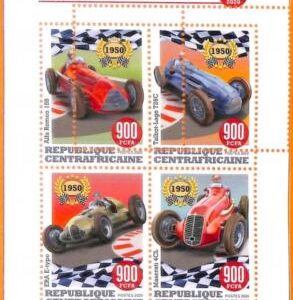 A5761 - CENTRAL AFRICAN REP - ERROR, 2020, МISPERF MINI S: Formula 1, Alfa Romeo