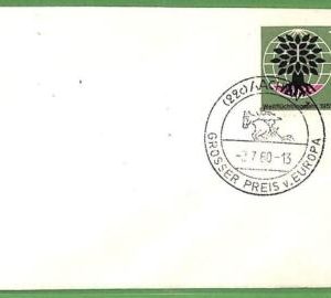 af3678 - Germany - POSTAL HISTORY - EVENT POSTMARK Cover 1960 sport HORSE RIDING