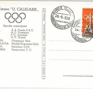 54406 - FOOTBALL - ITALY - POSTAL HISTORY: nice POSTCARD -  CASALE MONFERRATO