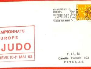 aa2483 - SWITZERLAND  - Postal History - EVENT COVER Sport JUDO  1963