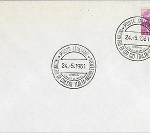 54401 - FOOTBALL - ITALY -  POSTAL HISTORY: COVER with nice POSTMARK 1961