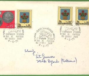 af3694 - SAN MARINO - Postal History- Skeet EUROPEAN SHOOTING CHAMPIONSHIP-1977