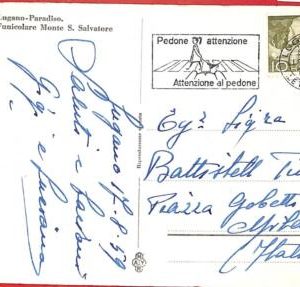 aa3151 - SWITZERLAND  - POSTAL HISTORY - Nice postmark ROAD SAFETY dogs 1959