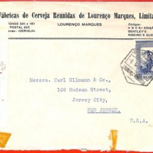 aa3977 - MOZAMBIQUE - Postal HISTORY - COVER to USA w/  SOUTH  AFRICA Censor