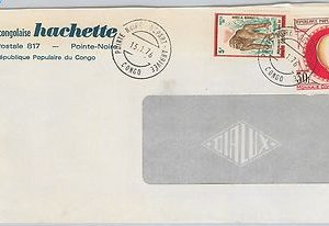 51162 -  FAUNA: GORILLA  SHELLS -  CONGO -  POSTAL HISTORY: STAMP on COVER 1976