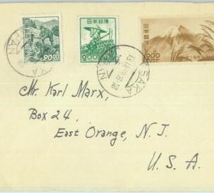 86239 - JAPAN - POSTAL HISTORY -  Cover from OSAKA to USA  1953  Agricolture