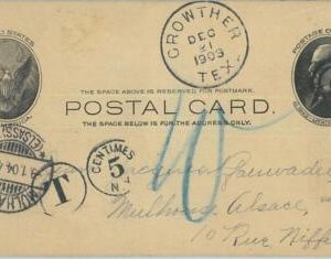 67255 - USA - Postal History - POSTAL STATIONERY  UX 18  CARD  to  FRANCE 1903