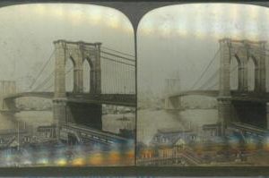 87491 - VINTAGE STEREOVIEW ----  USA  New York BROOKLYN BRIDGE 1901