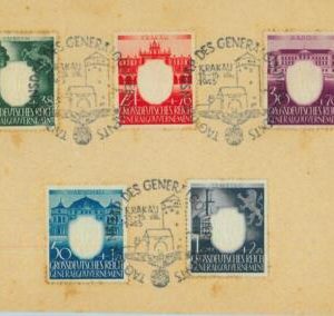 95393 - POLAND General Government - POSTAL HISTORY - FDC Card 1943 ARCHITECTURE